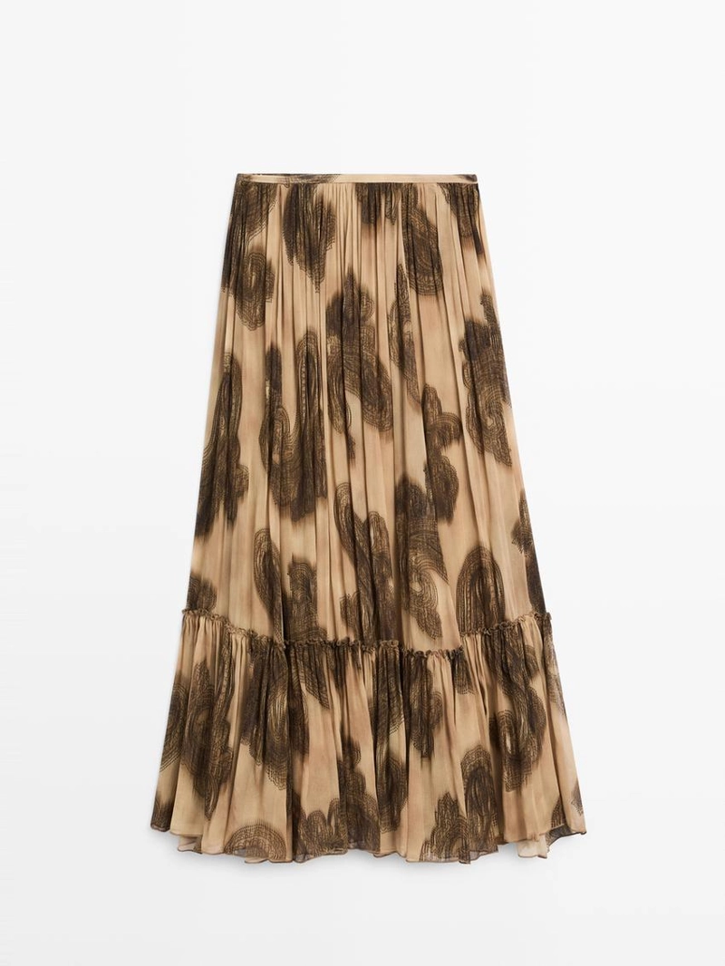 Длинная юбка с пейсли