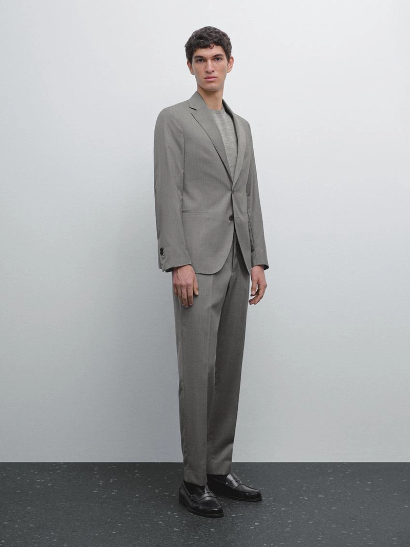 Шерстяной пиджак для костюма