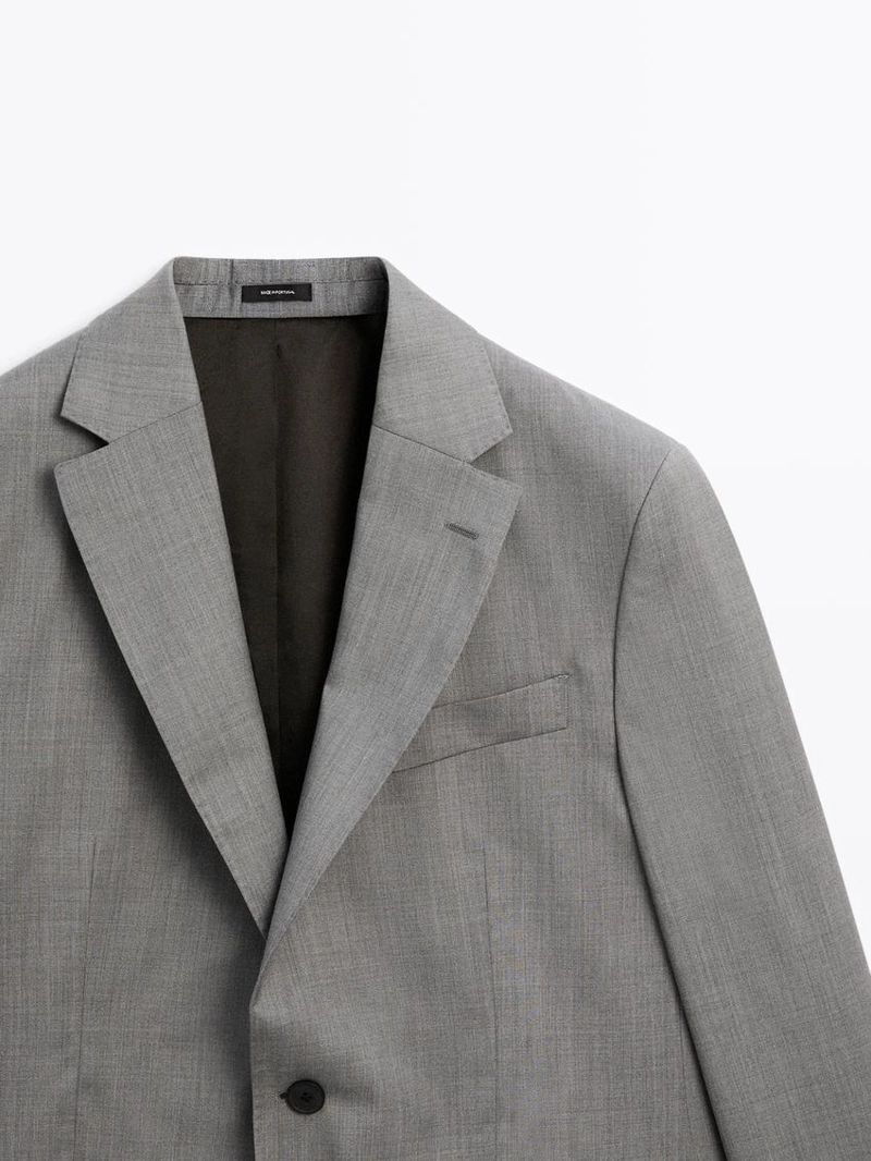 Шерстяной пиджак для костюма