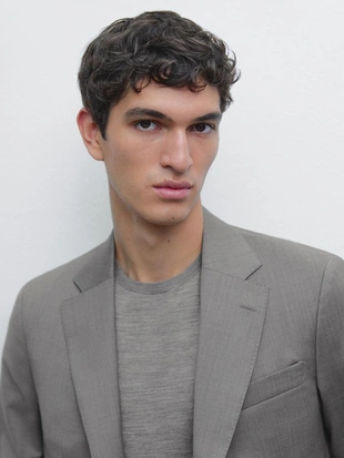 Шерстяной пиджак для костюма- Заказать в России