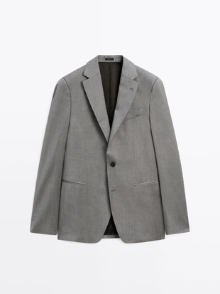 Шерстяной пиджак для костюма- Заказать в России