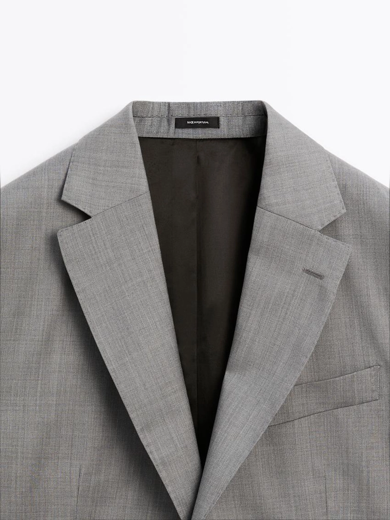 Шерстяной пиджак для костюма