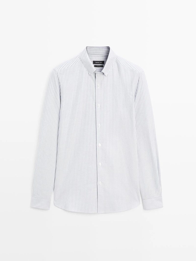 Рубашка с двойной полоской regular fit