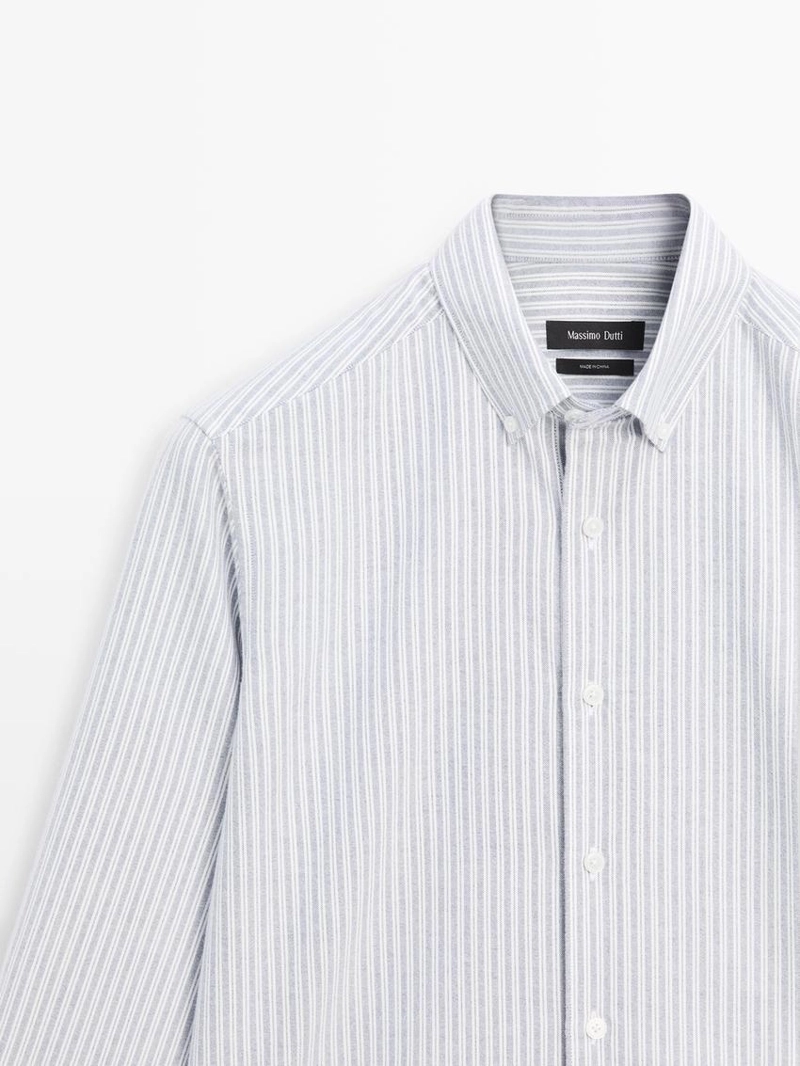 Рубашка с двойной полоской regular fit