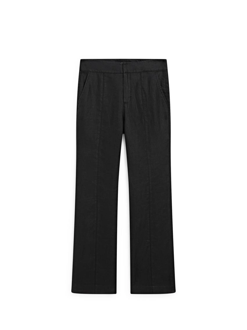 100% льняные брюки прямого кроя