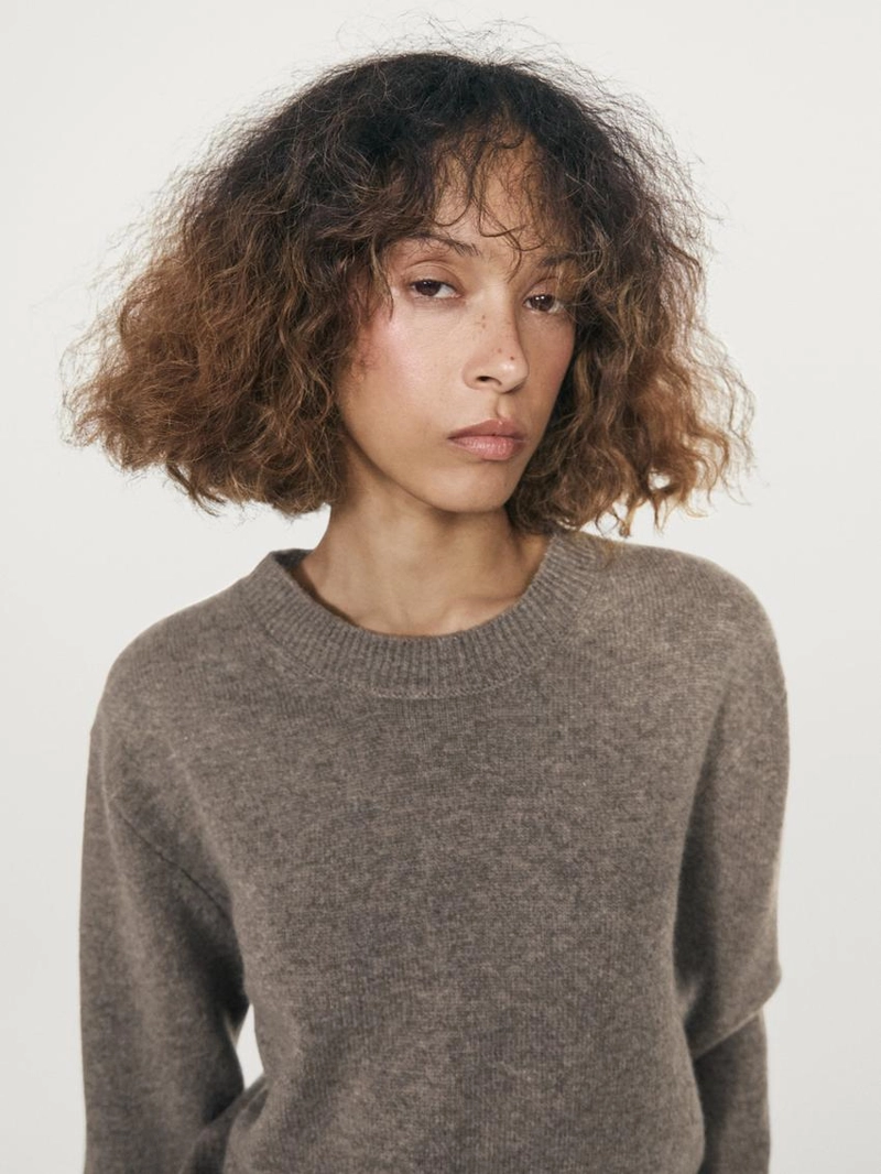 Свитер с круглым вырезом из шерстяной смеси