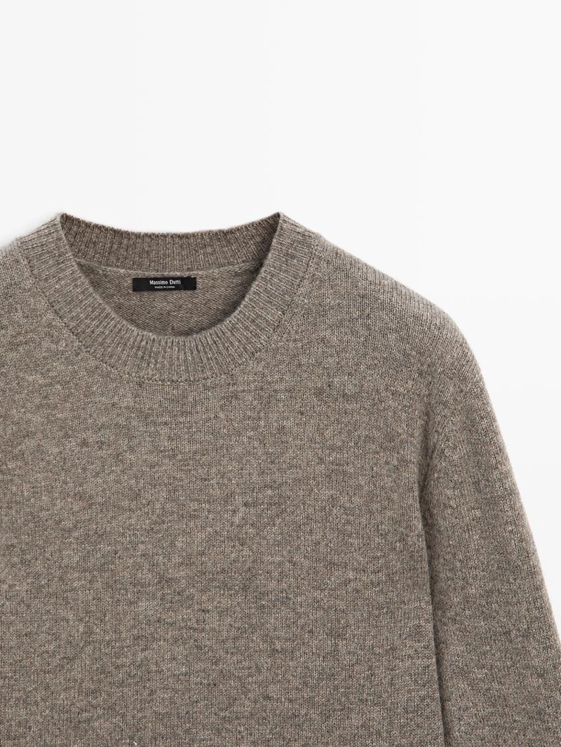 Свитер с круглым вырезом из шерстяной смеси