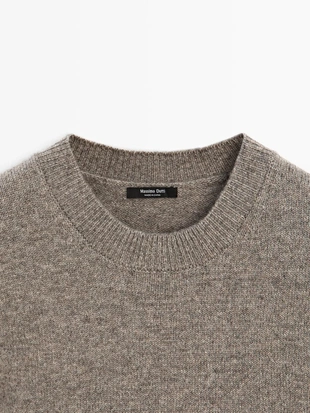 Свитер с круглым вырезом из шерстяной смеси- Заказать в России