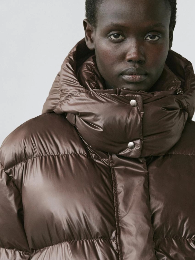 Глянцевый пуховик