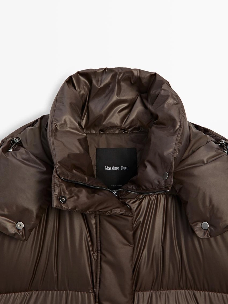 Глянцевый пуховик