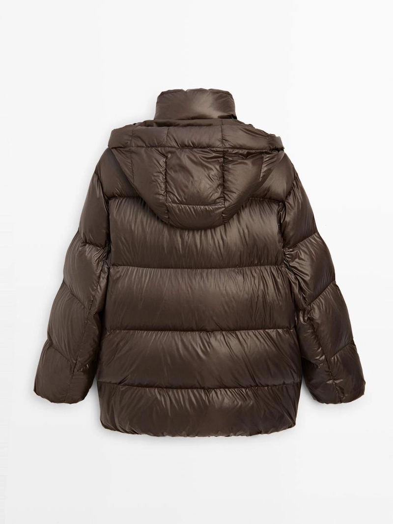 Глянцевый пуховик