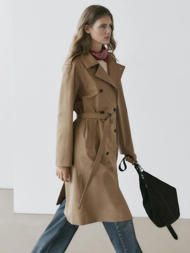 Плащ из 100% хлопка