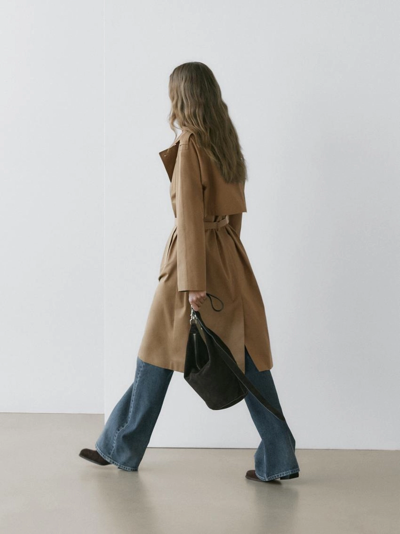 Плащ из 100% хлопка