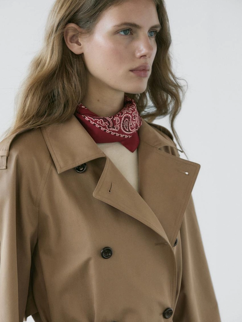 Плащ из 100% хлопка