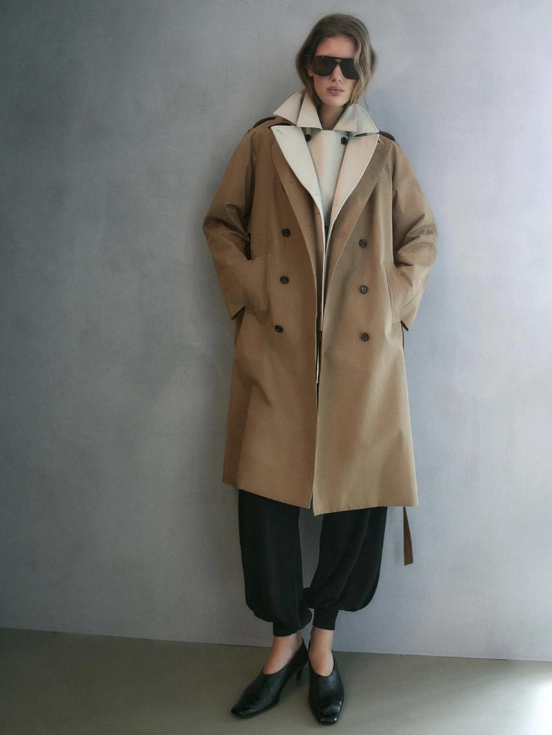 Плащ из 100% хлопка