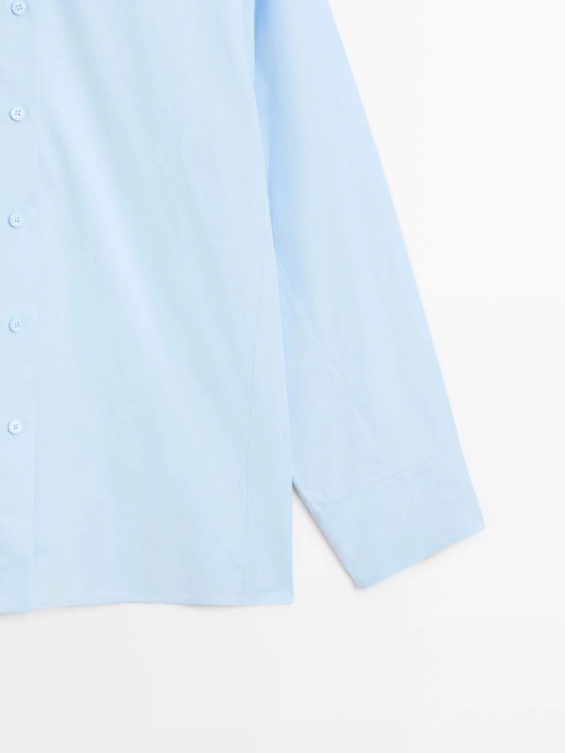 Рубашка с рукавами реглан из поплина