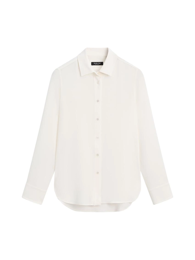Рубашка свободного кроя с воротником