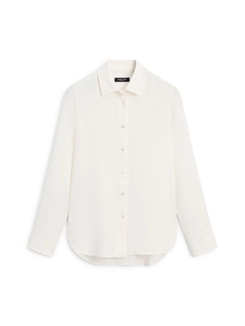 Рубашка свободного кроя с воротником