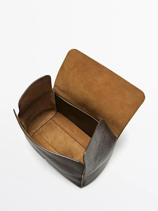 Кожаная косметичка для путешествий из нубука- Заказать в России