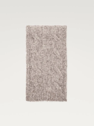 Шарф из альпаки с крупным вязанием- Заказать в России