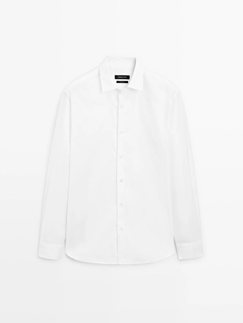 Рубашка regular fit с текстурой