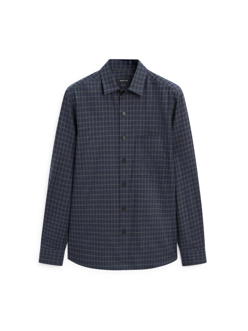 Рубашка в клетку свободного кроя