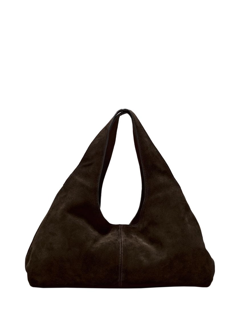 Сумка среднего размера из разделенной кожи