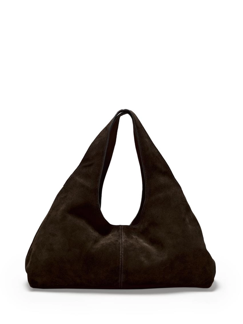 Сумка среднего размера из разделенной кожи