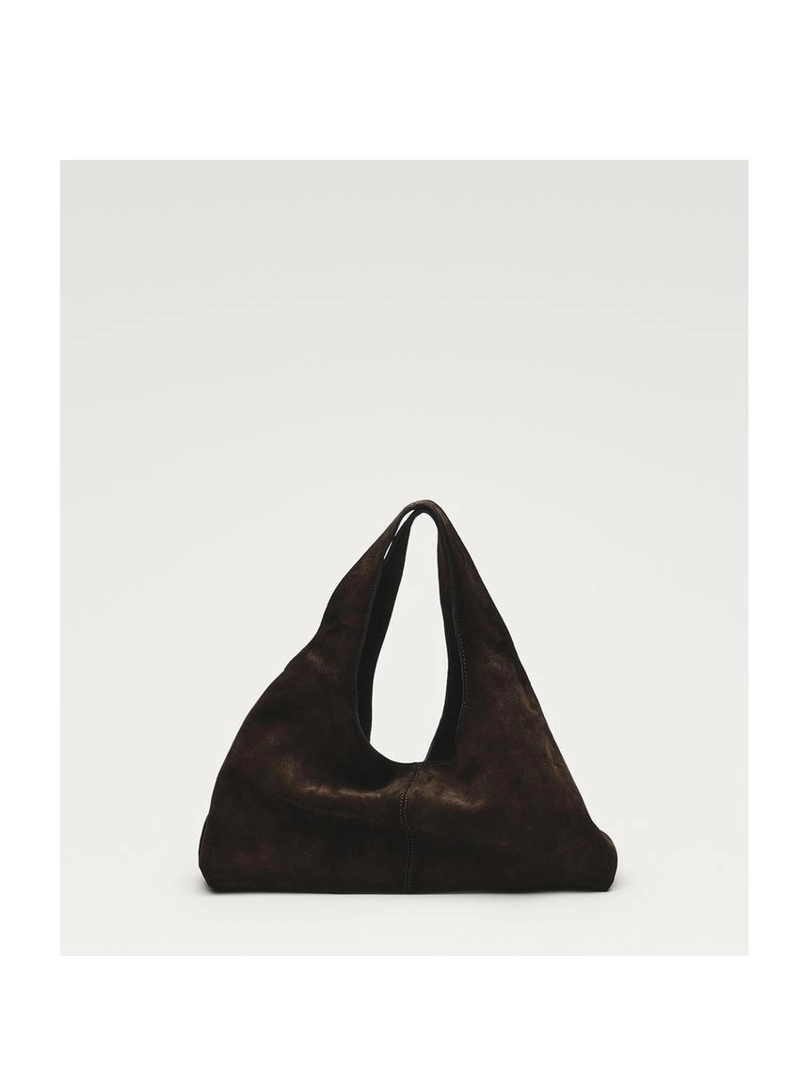 Сумка среднего размера из разделенной кожи