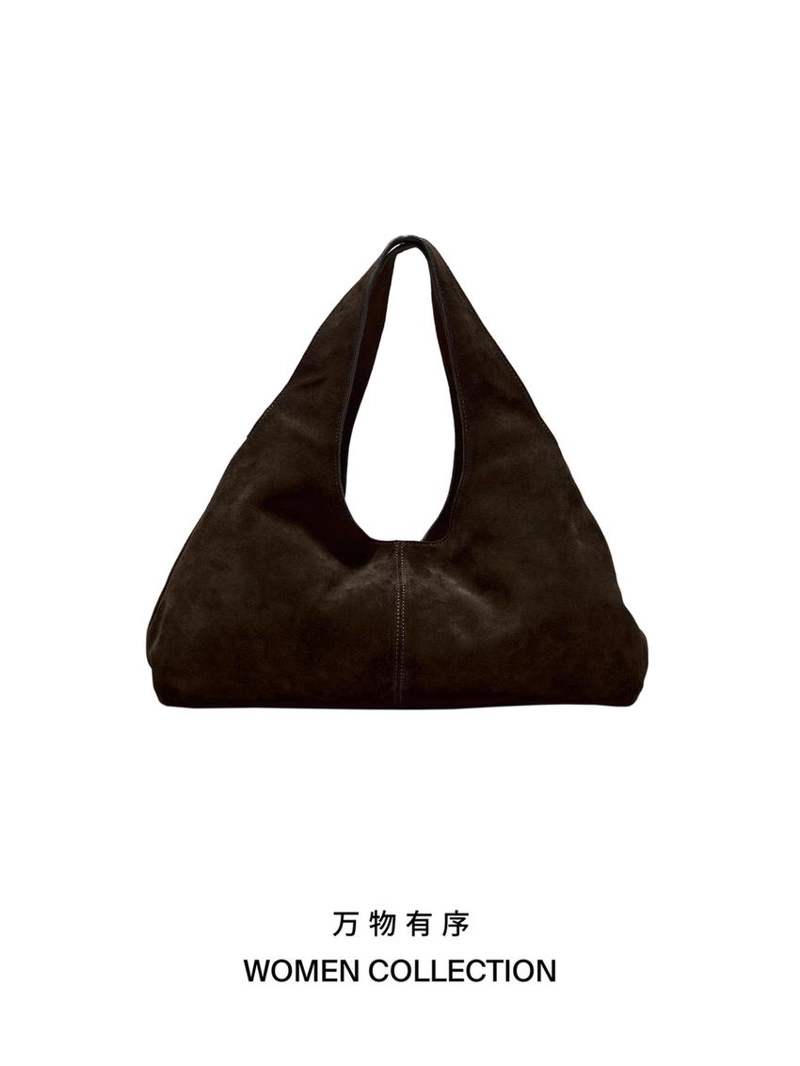 Сумка среднего размера из разделенной кожи