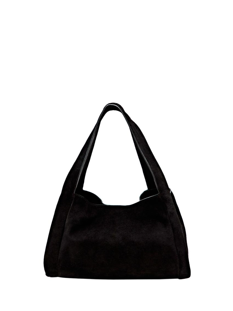 Сумка для покупок из натуральной кожи среднего размера