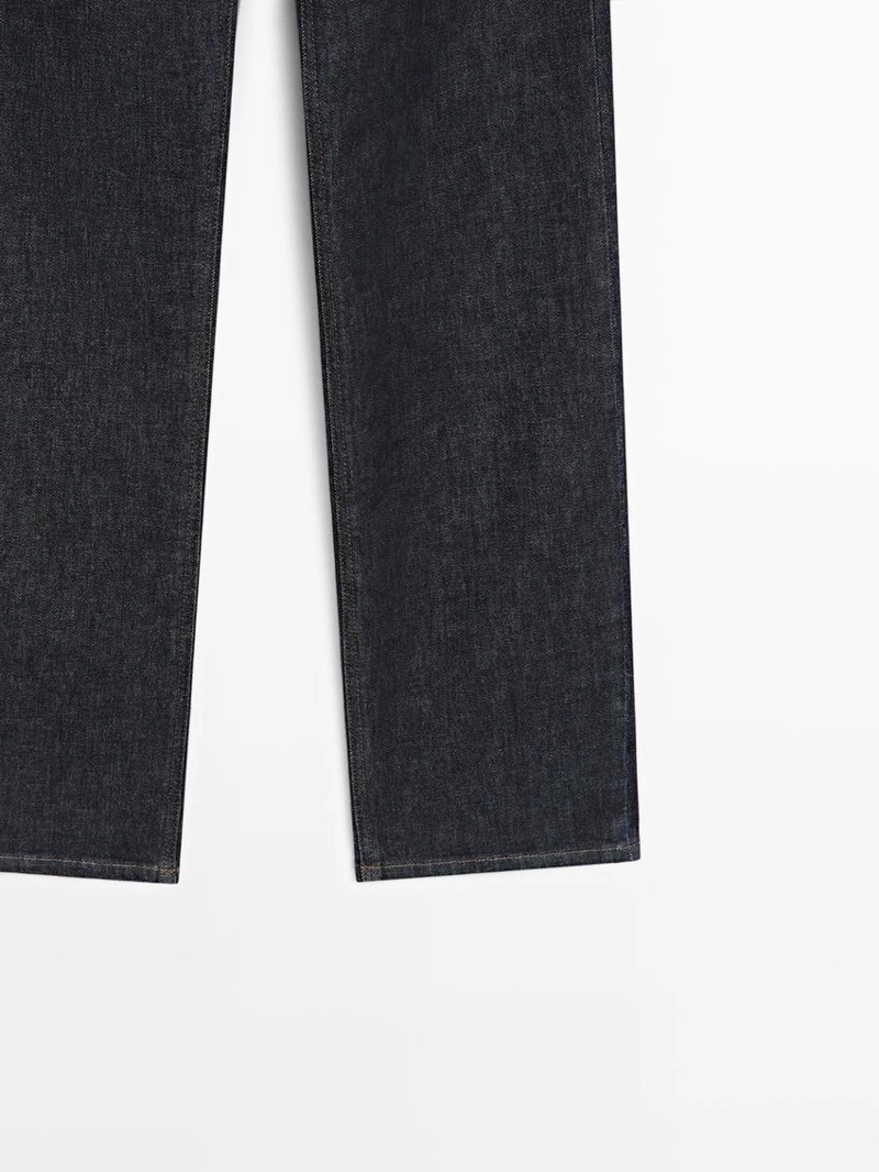 Джинсы комфорт с высокой посадкой и прямыми штанинами