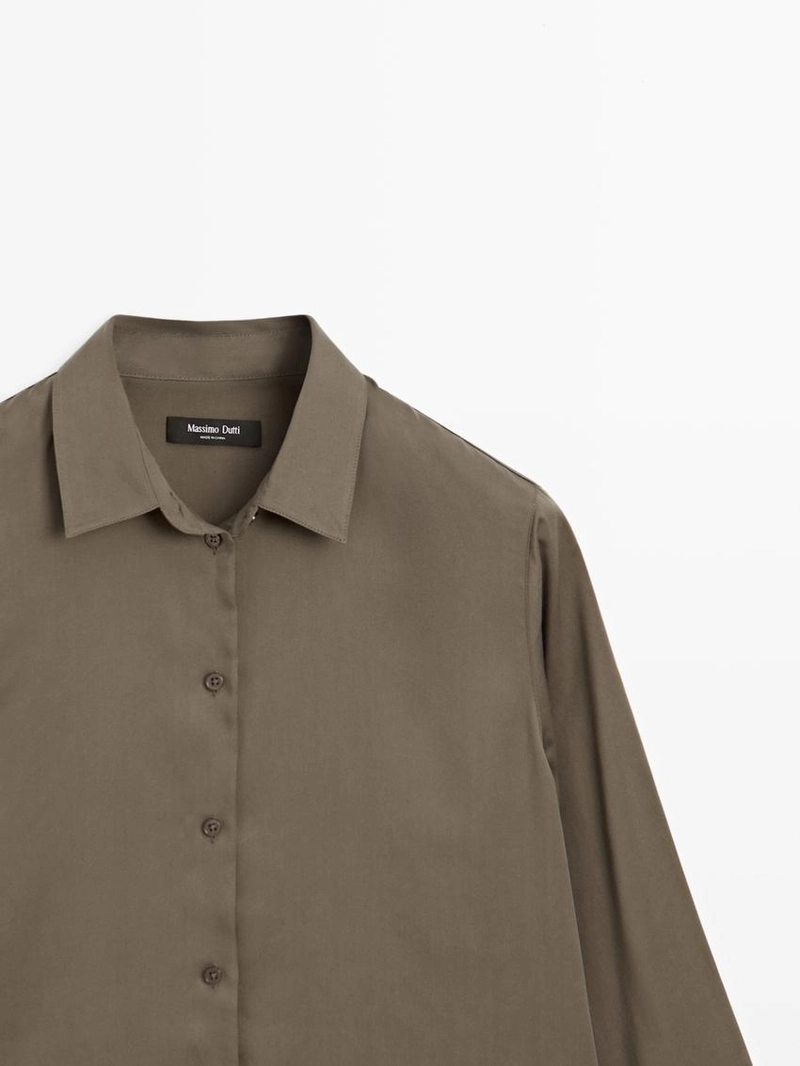 Рубашка с летящим воротничком