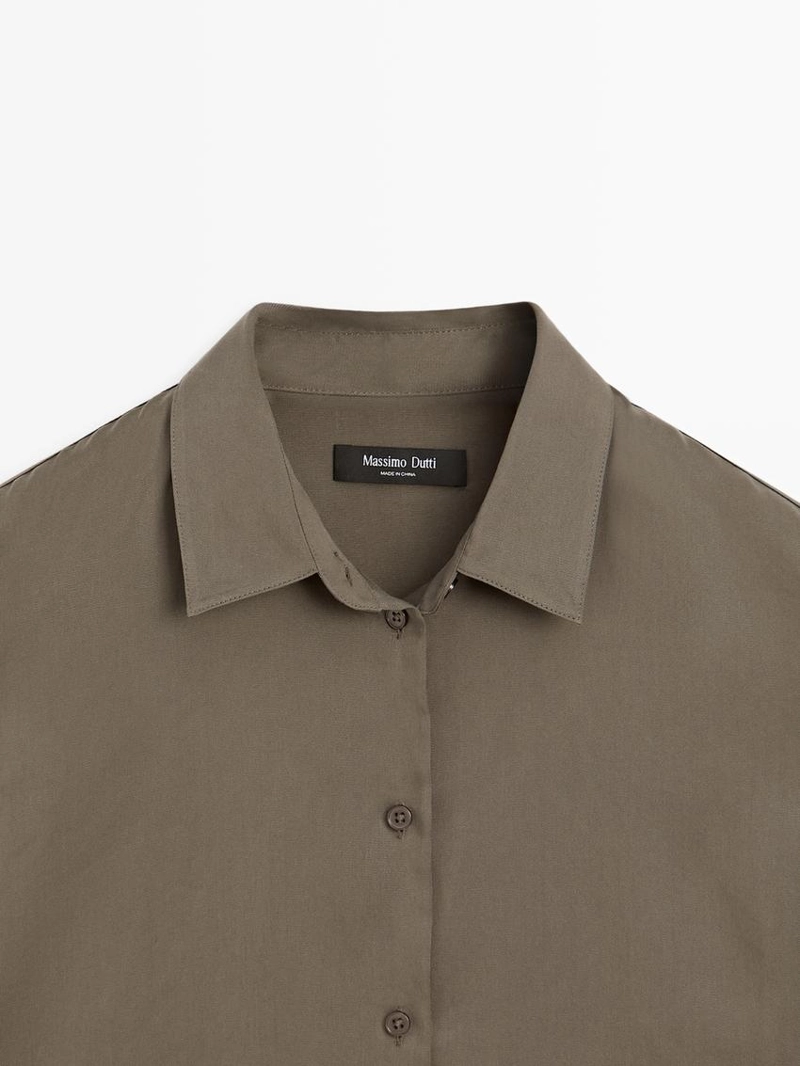 Рубашка с летящим воротничком