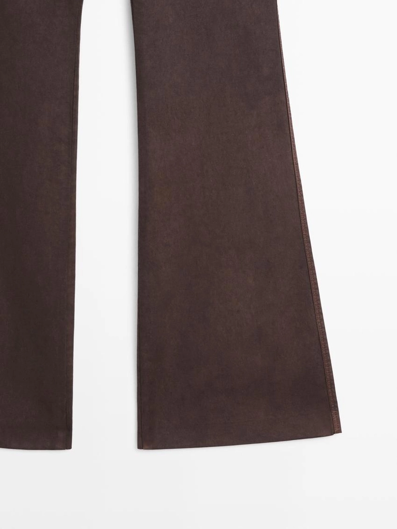 Брюки с расклешенным низом