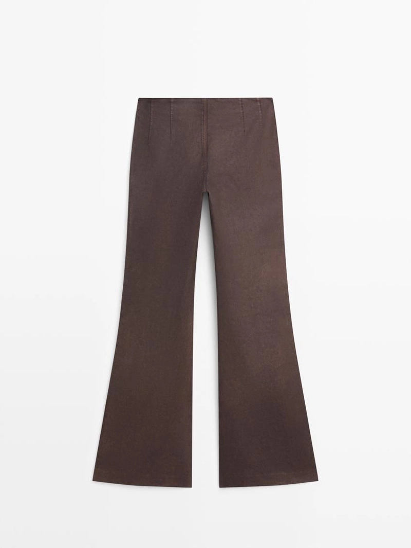 Брюки с расклешенным низом