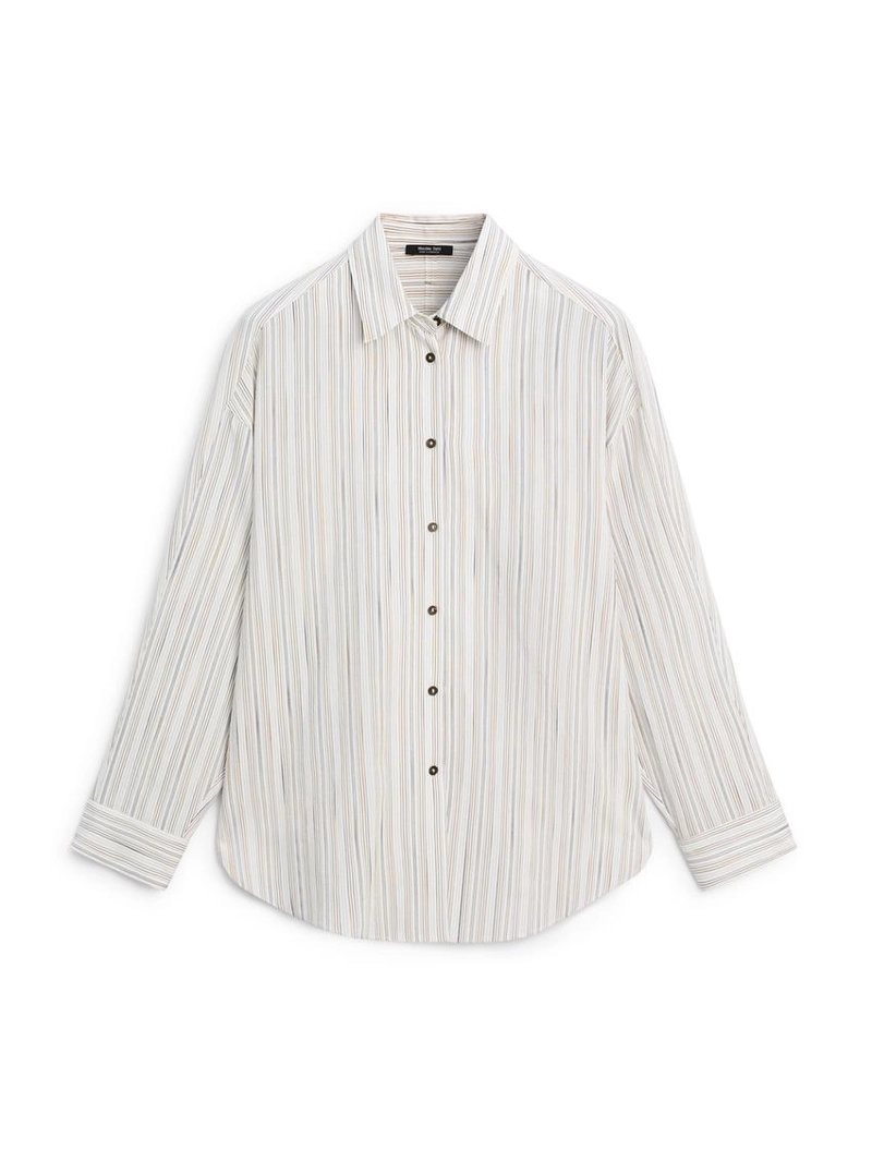 Рубашка с полосками из текстиля