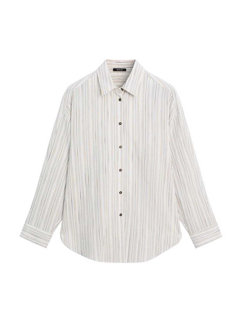 Рубашка с полосками из текстиля