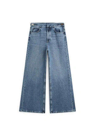 Джинсы с расклешенными брючинами средней посадки- Заказать в России