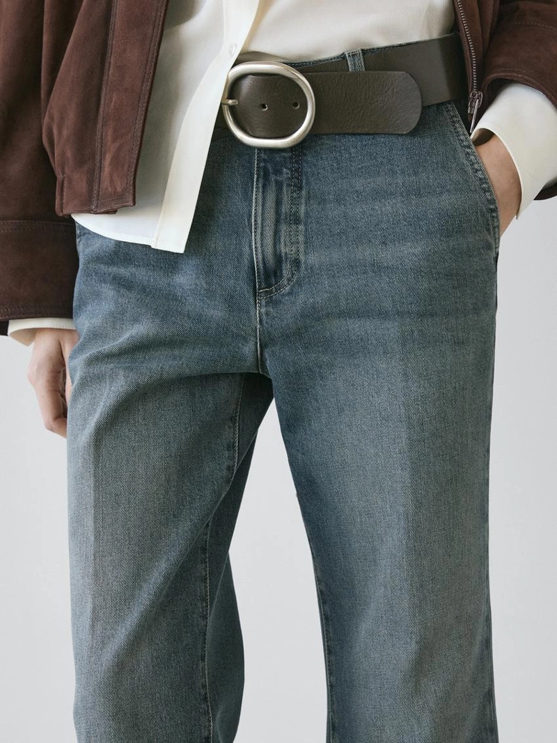 Джинсы белл-боттом средней посадки