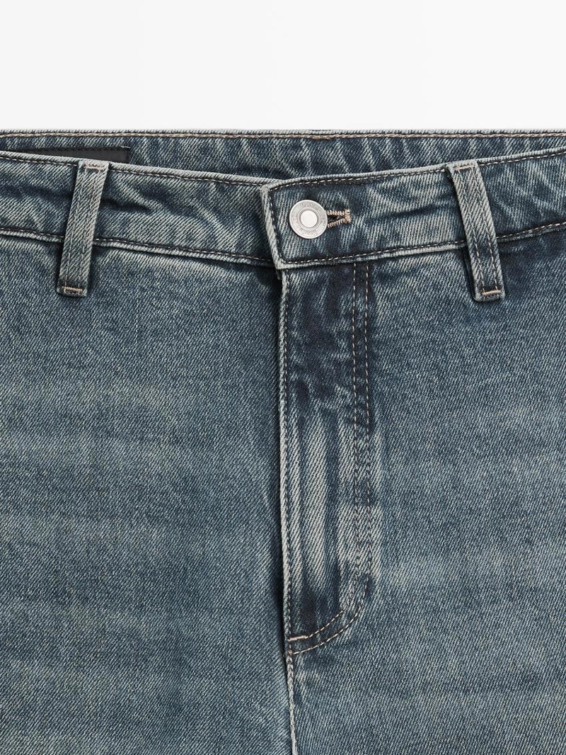 Джинсы белл-боттом средней посадки