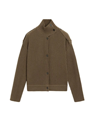 Кардиган из шерсти с деталями на пуговицах- Заказать в России