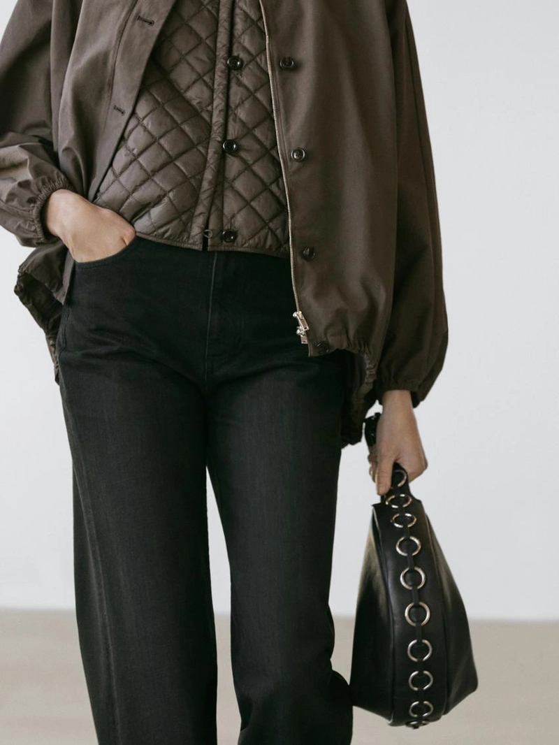 Парка с деталями из пуха