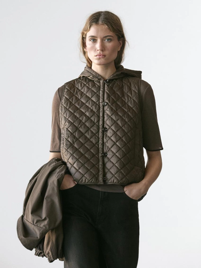 Парка с деталями из пуха