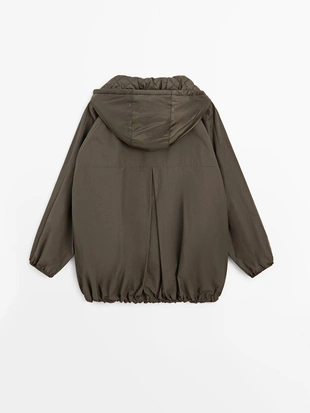 Парка с деталями из пуха- Заказать в России