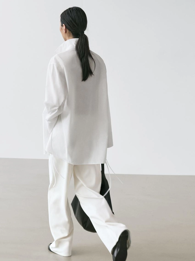 Рубашка с деталями галстука