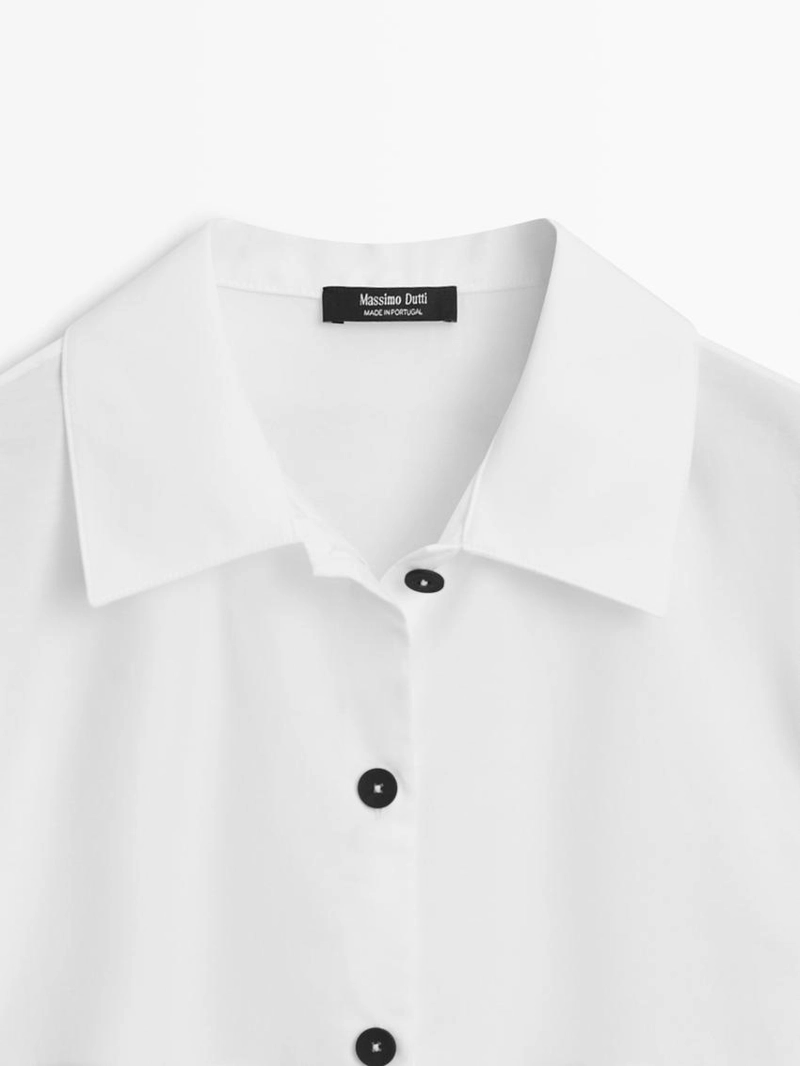 Рубашка с деталями галстука