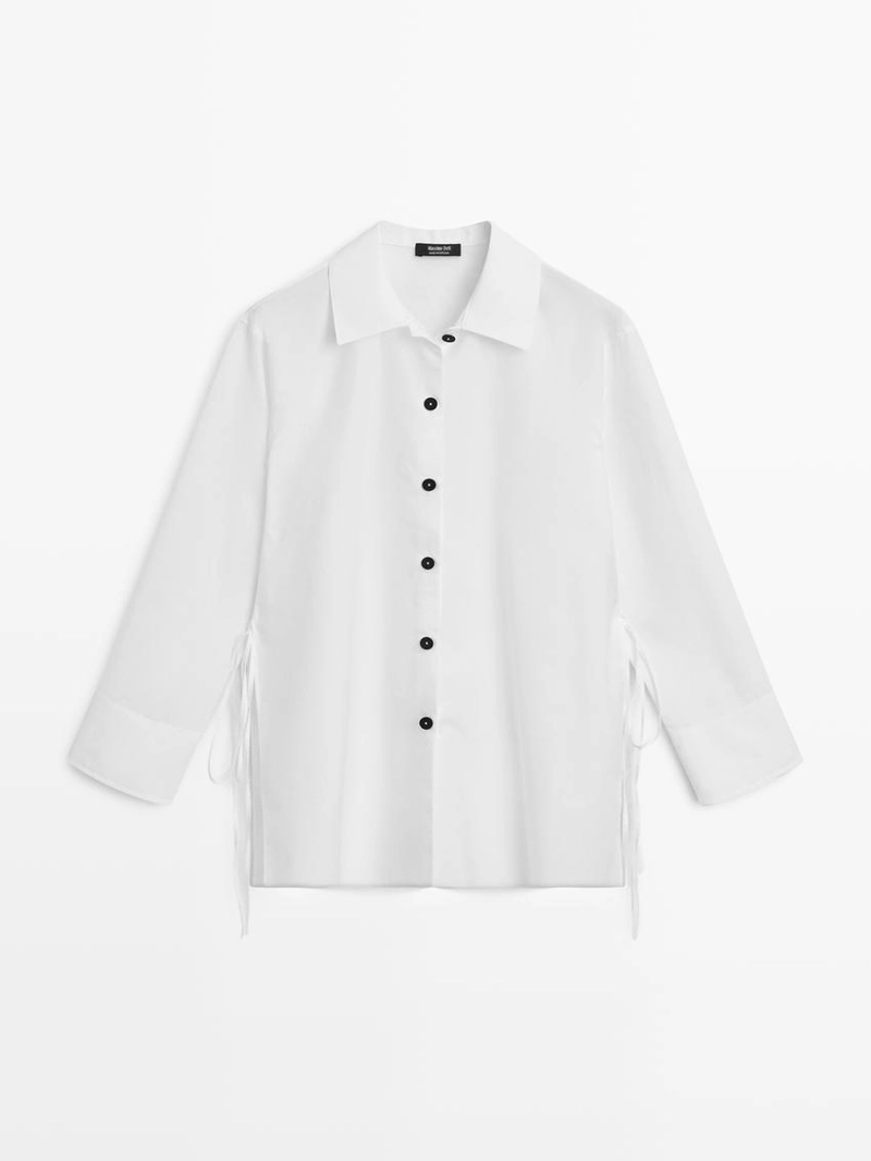 Рубашка с деталями галстука