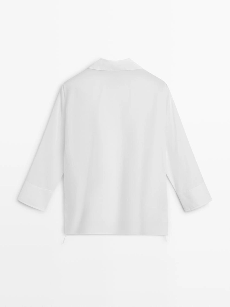 Рубашка с деталями галстука