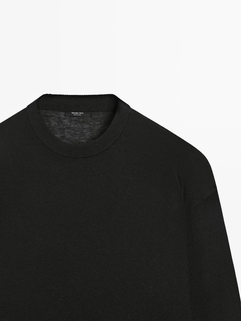 Свитер с крупным трикотажом из шерстяной смеси